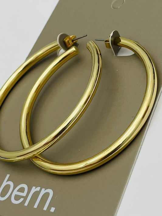 Classic Hoop (bright matte gold)